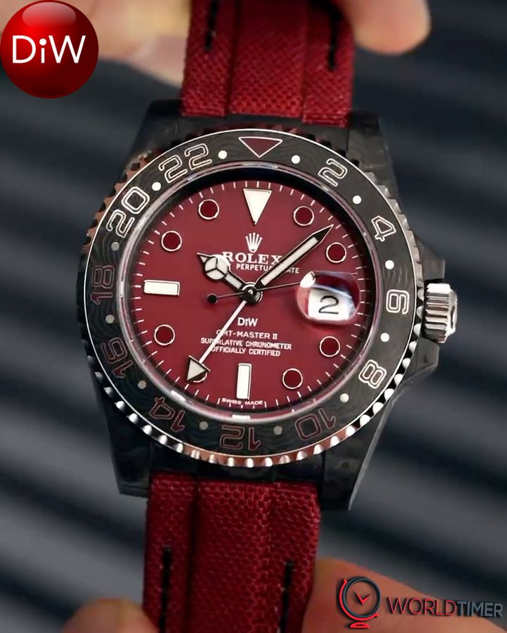 NTPT Carbon DiW Rolex GMT Master Q PROJECT 劳力士格林尼治型 | WORLDTIMER