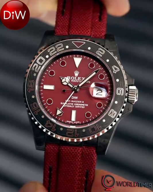 NTPT Carbon DiW Rolex GMT Master Q PROJECT 劳力士格林尼治型 | WORLDTIMER