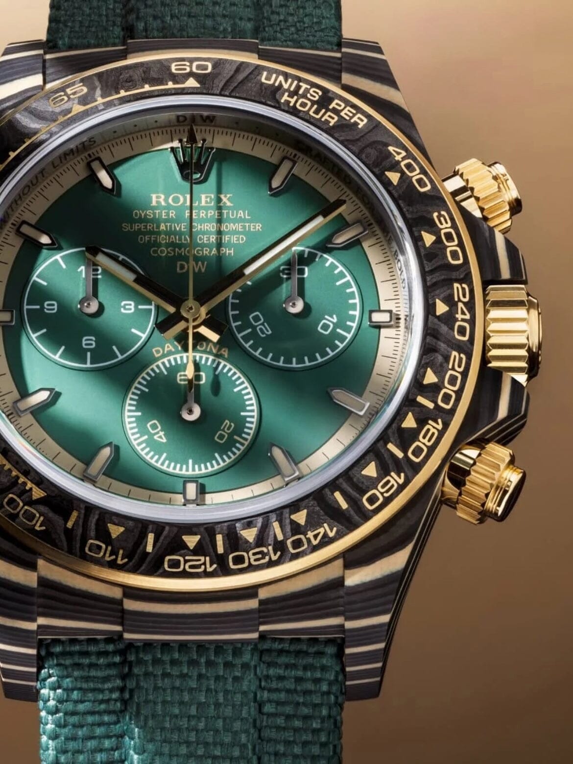 NTPT Carbon DiW Rolex Gold Daytona HERITAGE 劳力士DiW 金迪通拿 HERITAGE (4131 机芯｜126503) | WORLDTIMER