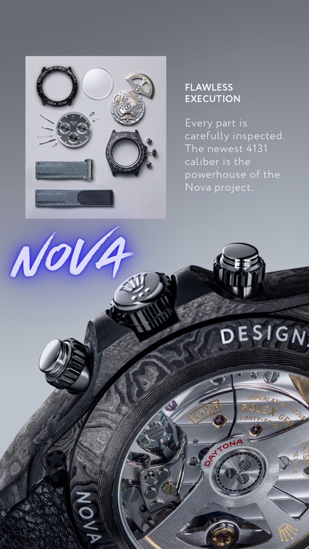 UNIQUE DiW Rolex Carbon Daytona NOVA 劳力士DiW 碳纤维迪通拿 | WORLDTIMER