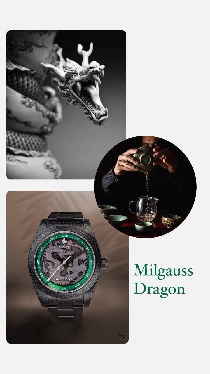 DiW Rolex Milgauss DRAGON 116400GV 劳力士DiW Milgauss 116400 | WORLDTIMER