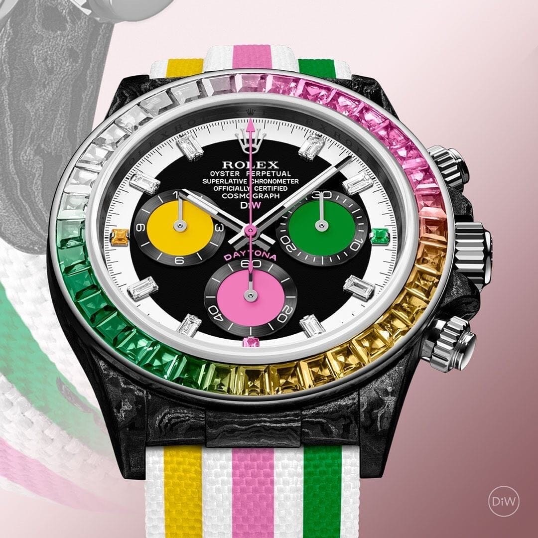 Rolex Rainbow Daytona CANDY Ladies Diamond Watch DiW彩虹迪 高端女表 | WORLDTIMER