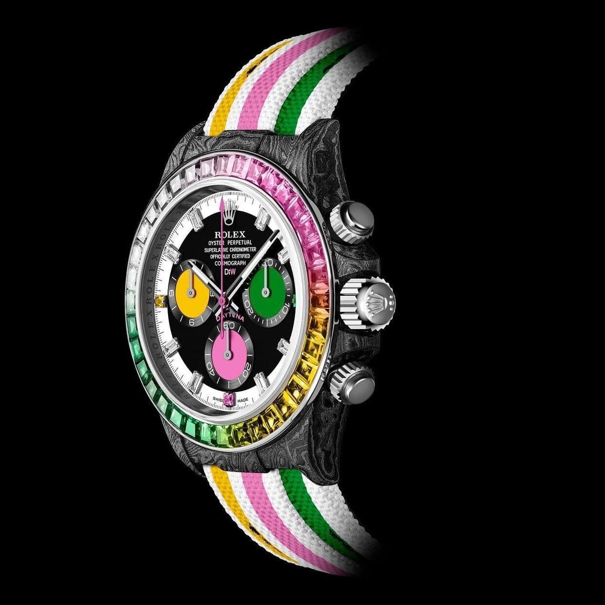 Rolex Rainbow Daytona CANDY Ladies Diamond Watch DiW彩虹迪 高端女表 | WORLDTIMER