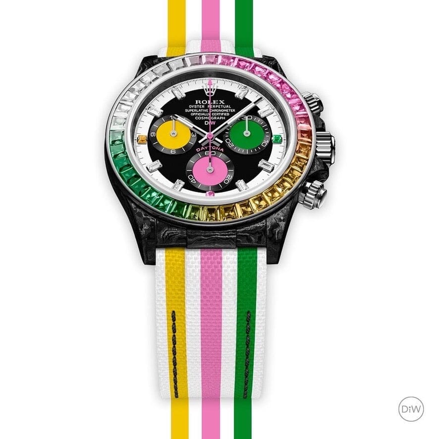 Rolex Rainbow Daytona CANDY Ladies Diamond Watch DiW彩虹迪 高端女表 | WORLDTIMER
