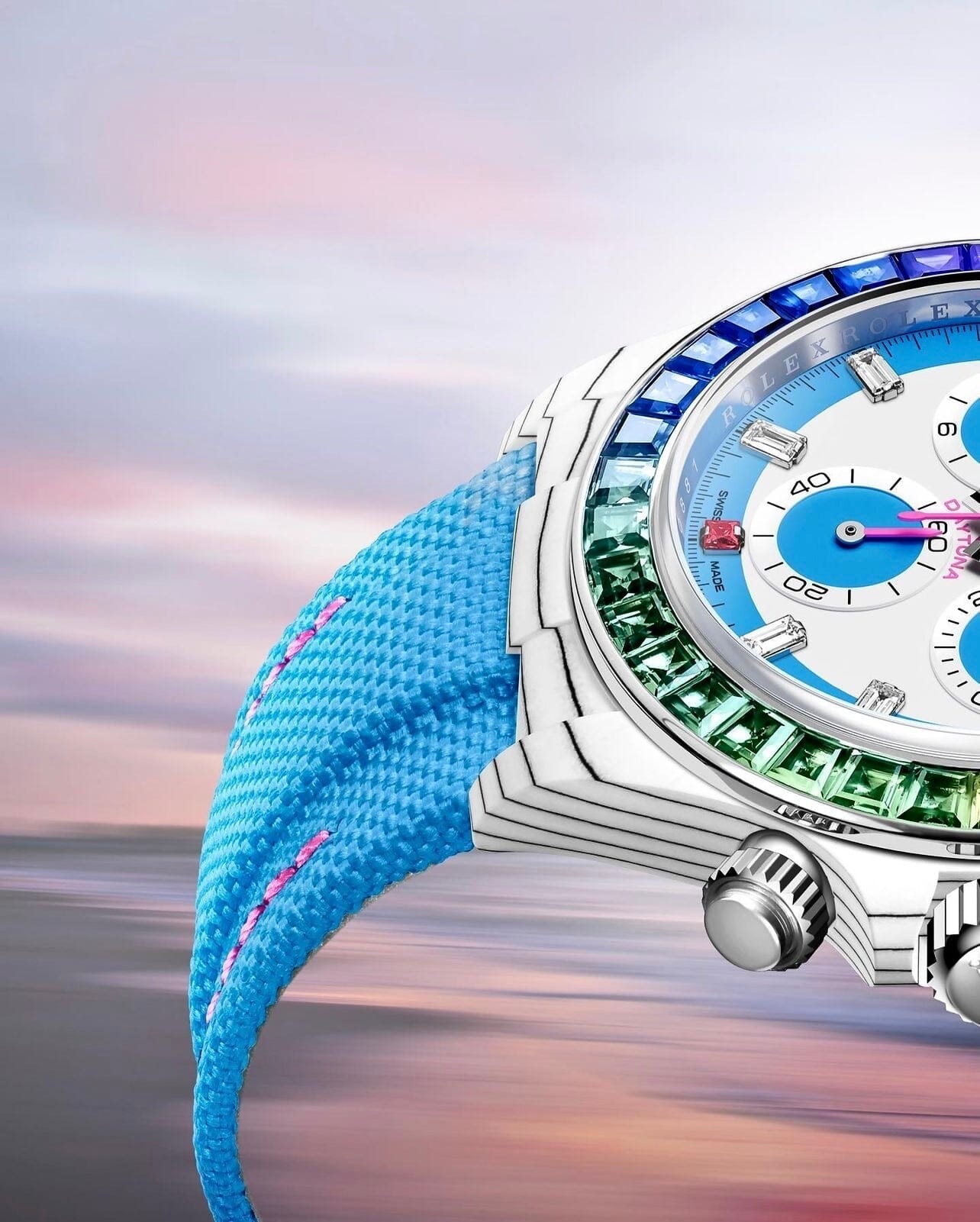CarboQuartz Rolex DiW Daytona RAINBOW S 劳力士DiW 彩虹迪通拿 | WORLDTIMER