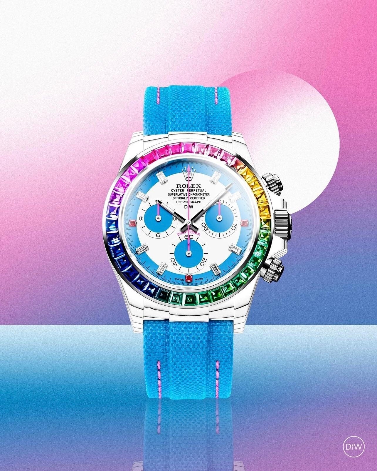 CarboQuartz Rolex DiW Daytona RAINBOW S 劳力士DiW 彩虹迪通拿 | WORLDTIMER