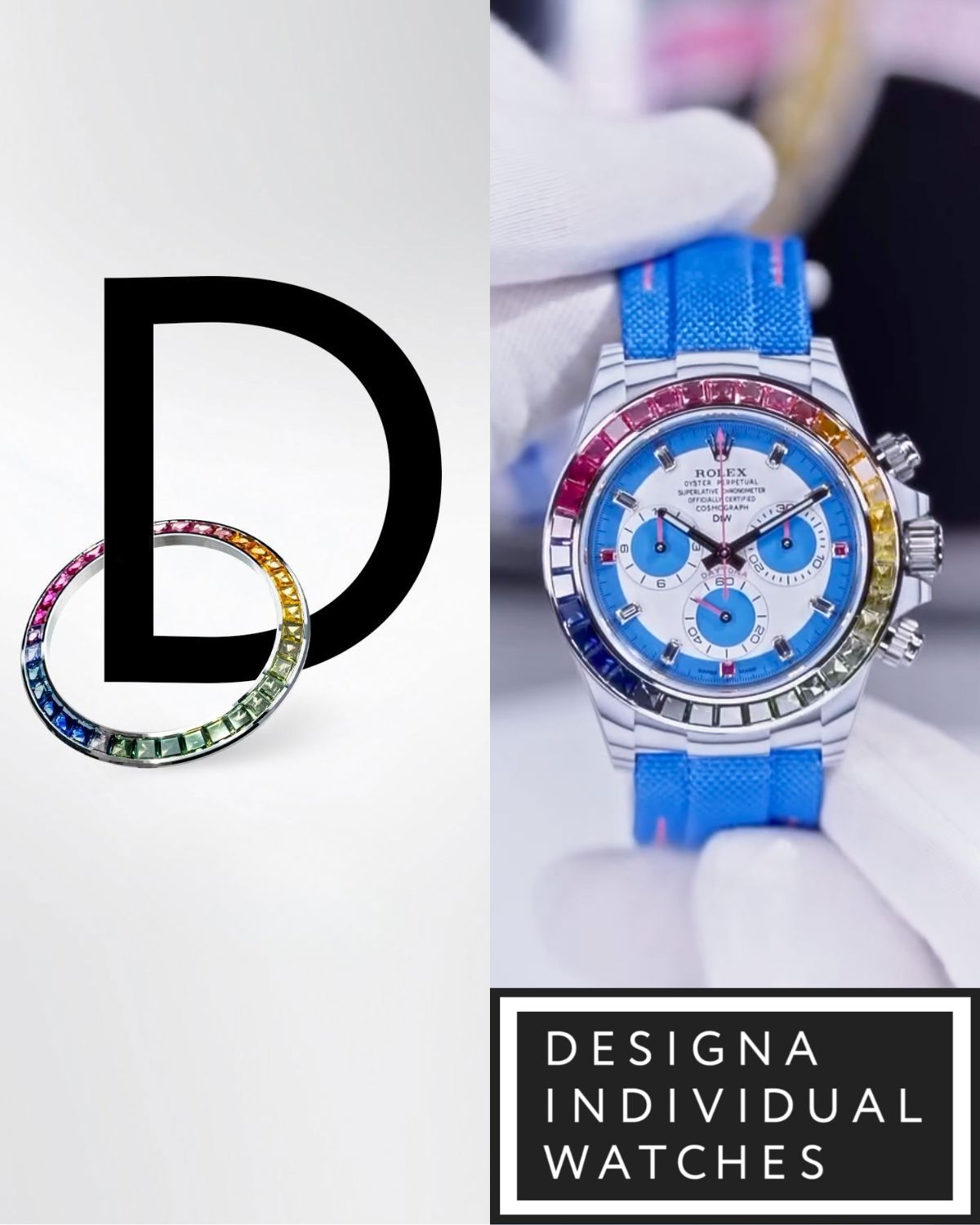 DiW Rolex Rainbow Daytona CarboQuartz 劳力士DiW 彩虹迪 RAINBOW S | WORLDTIMER