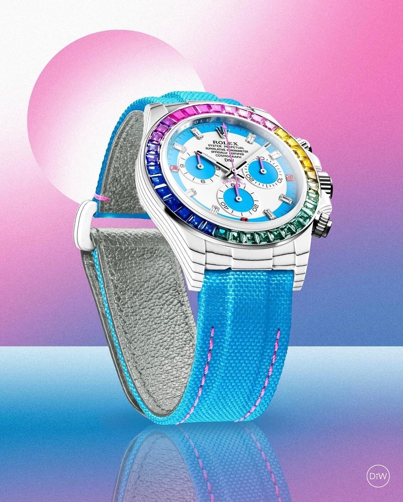 CarboQuartz Rolex DiW Daytona RAINBOW S 劳力士DiW 彩虹迪通拿 | WORLDTIMER