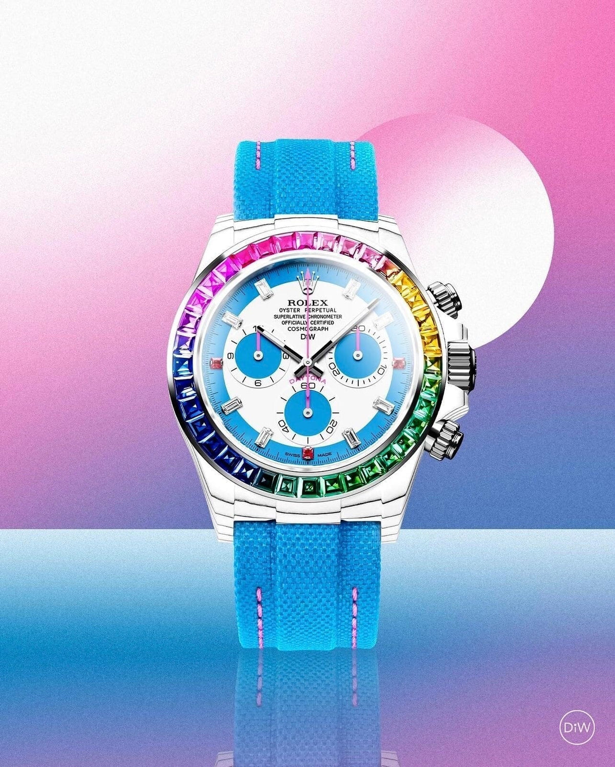 CarboQuartz Rolex DiW Daytona RAINBOW S 劳力士DiW 彩虹迪通拿 | WORLDTIMER