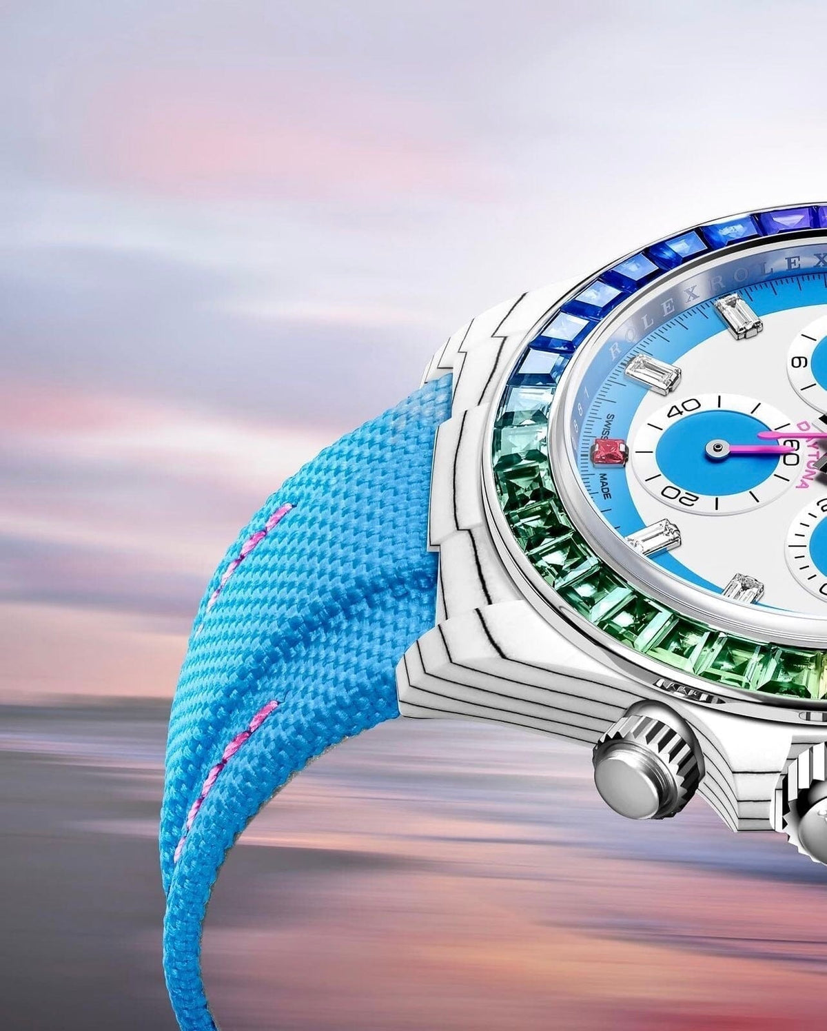 CarboQuartz Rolex DiW Daytona RAINBOW S 劳力士DiW 彩虹迪通拿 | WORLDTIMER