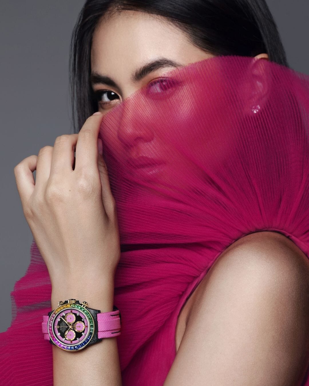 DiW Rolex Rainbow Daytona Ladies Watch 劳力士彩虹圈 DiW迪通拿 时尚女表 | WORLDTIMER