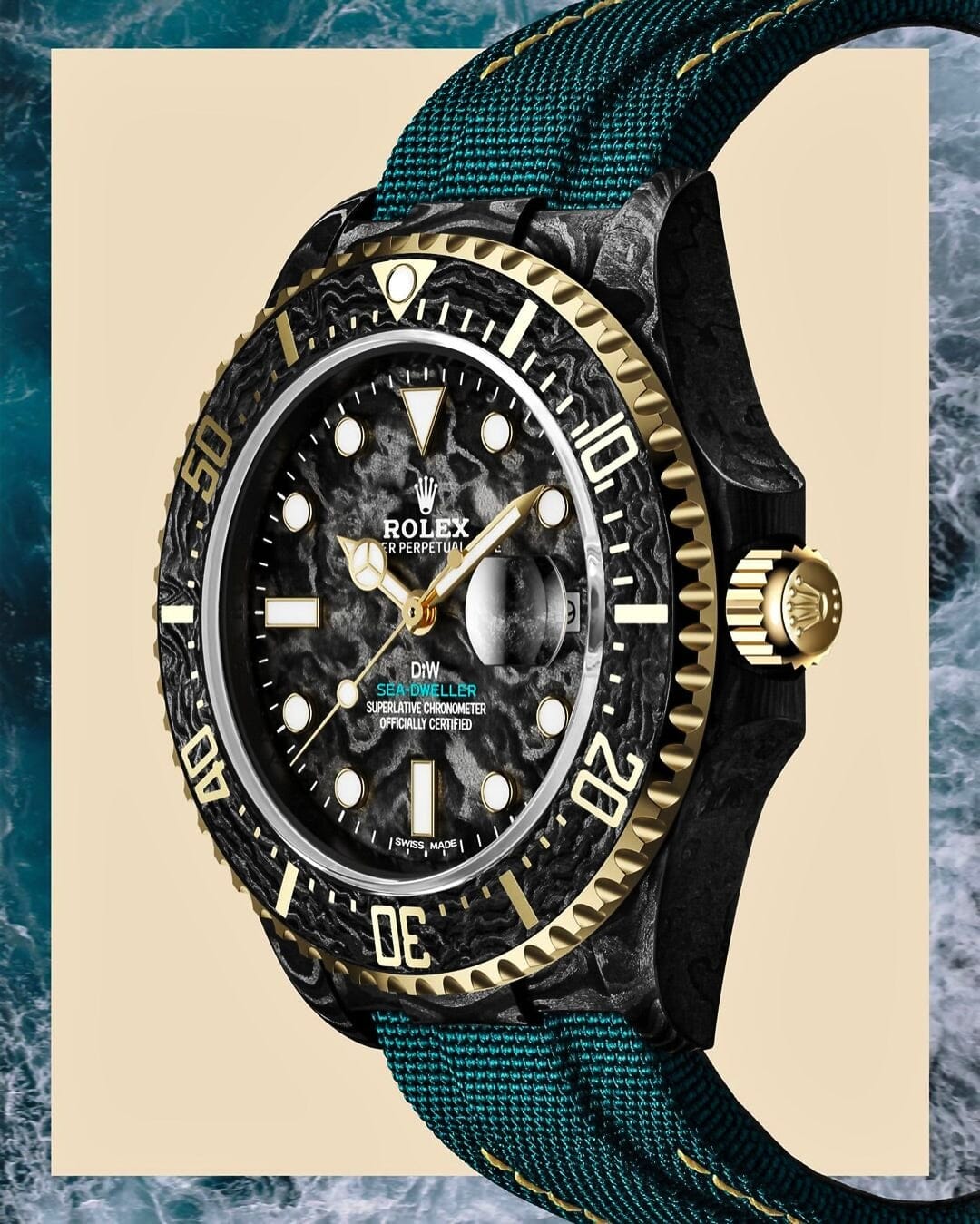 NTPT Carbon Rolex DiW Sea Dweller TURQUISE 碳纤维劳力士海使型 | WORLDTIMER