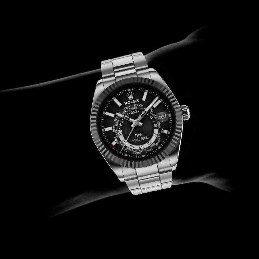 DiW Rolex Sky Dweller STEEL 劳力士纵航者型 326934 | WORLDTIMER