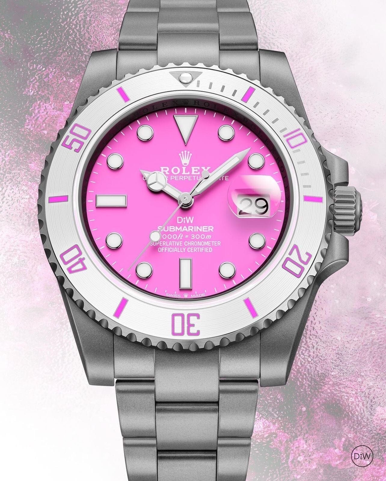 DiW Rolex Submariner FUCHSIA 劳力士水鬼女表 | WORLDTIMER