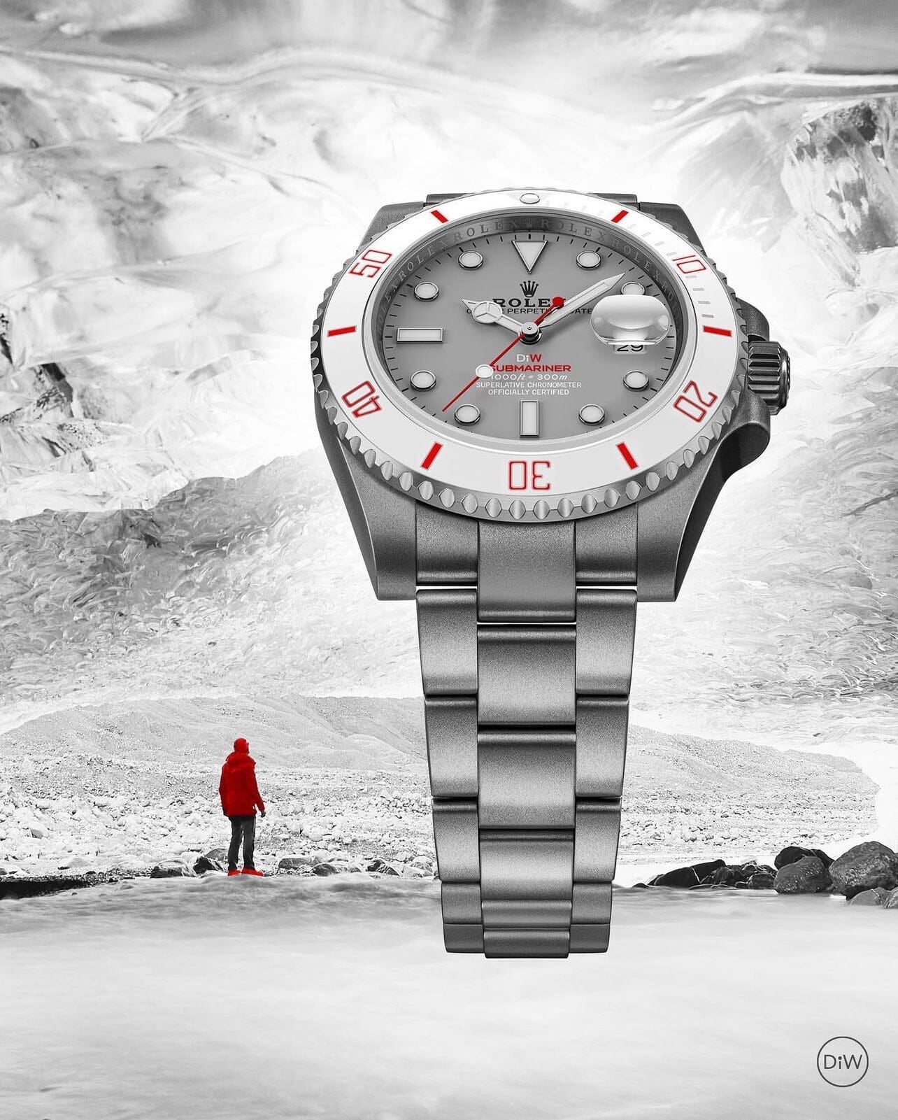 DiW Rolex Submariner GLACIAL 劳力士DiW 潜航者日历型 | WORLDTIMER