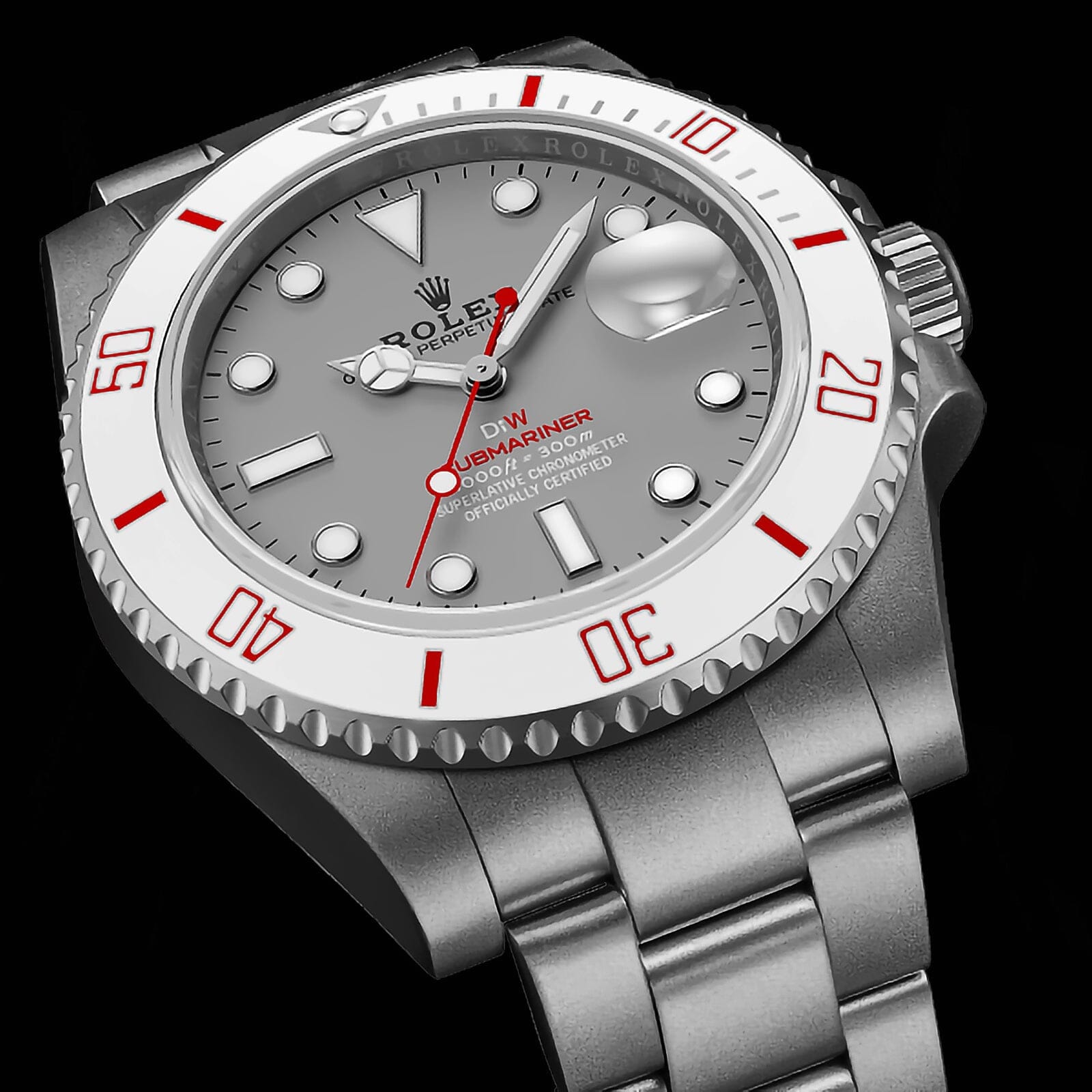 DiW Rolex Submariner GLACIAL 劳力士DiW 潜航者日历型 | WORLDTIMER