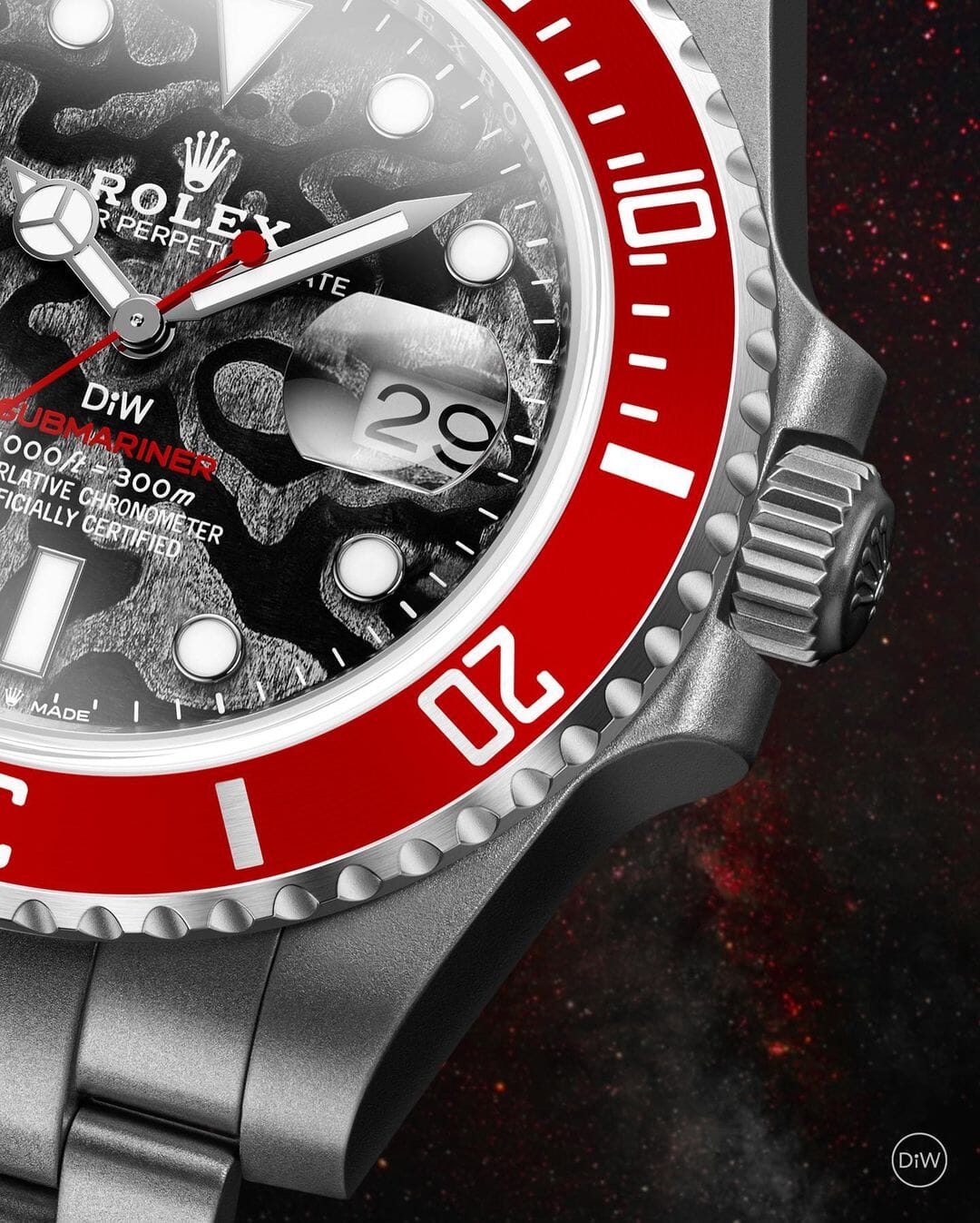 DiW Rolex Submariner PLUTO 劳力士DiW 潜航者日历型 | WORLDTIMER