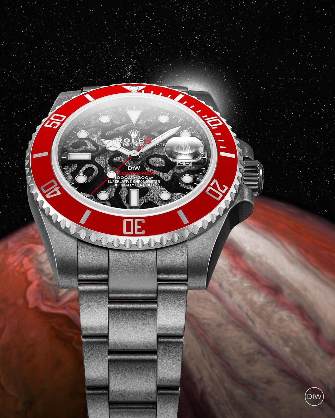 DiW Rolex Submariner PLUTO 劳力士DiW 潜航者日历型 | WORLDTIMER
