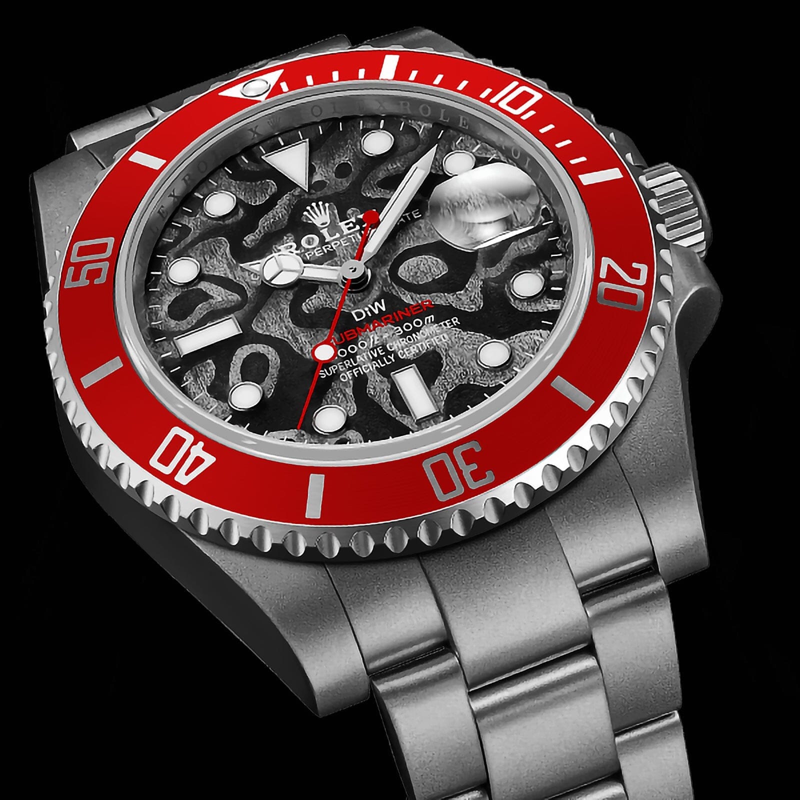 DiW Rolex Submariner PLUTO 劳力士DiW 潜航者日历型 | WORLDTIMER