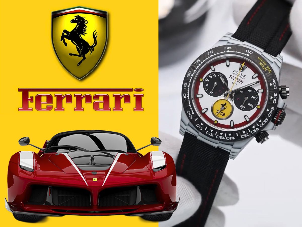 "Ferrari Edition RT" Rolex DiW Daytona CarboQuartz UNIQUE WATCH