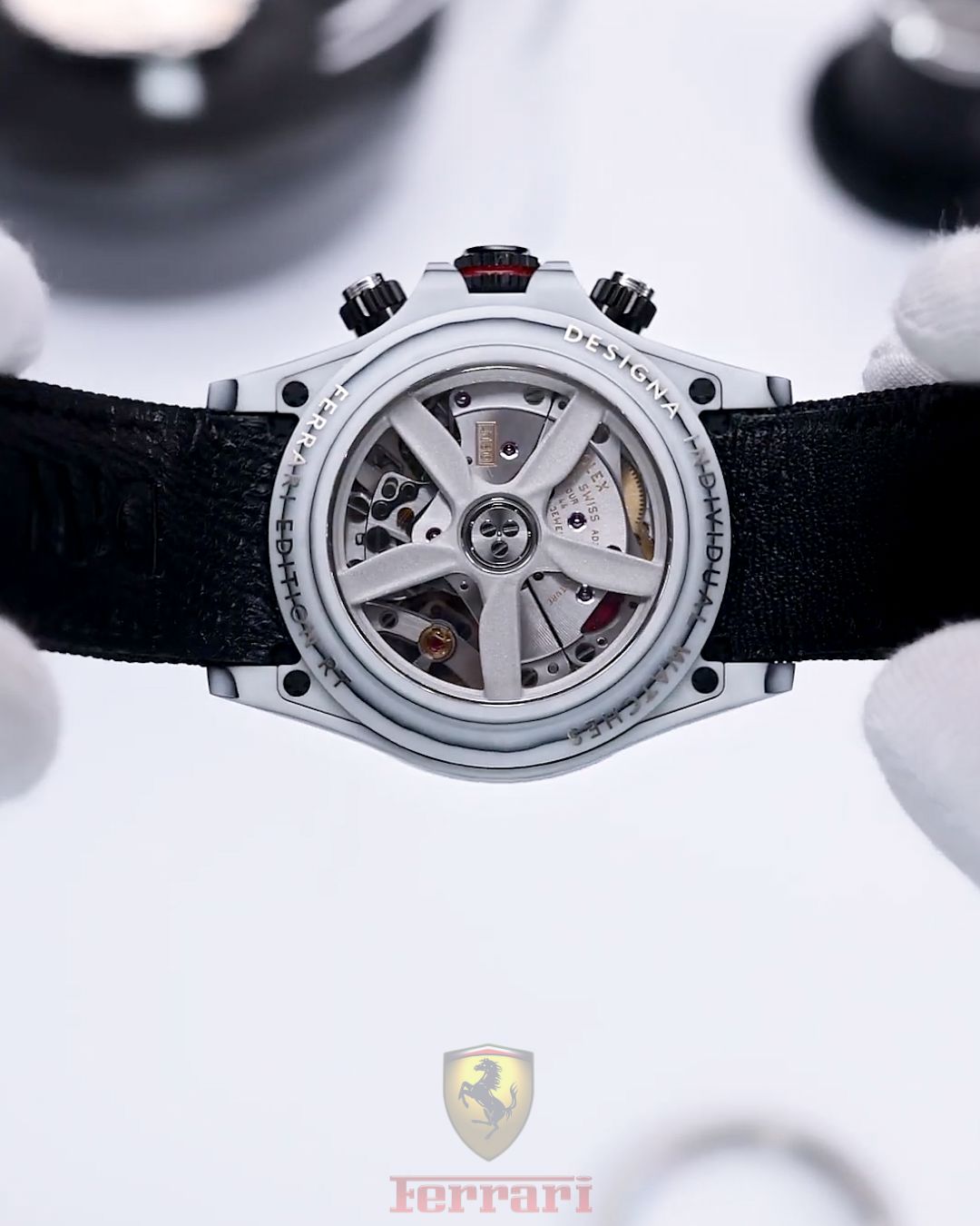 "Ferrari Edition RT" Rolex DiW Daytona CarboQuartz UNIQUE WATCH