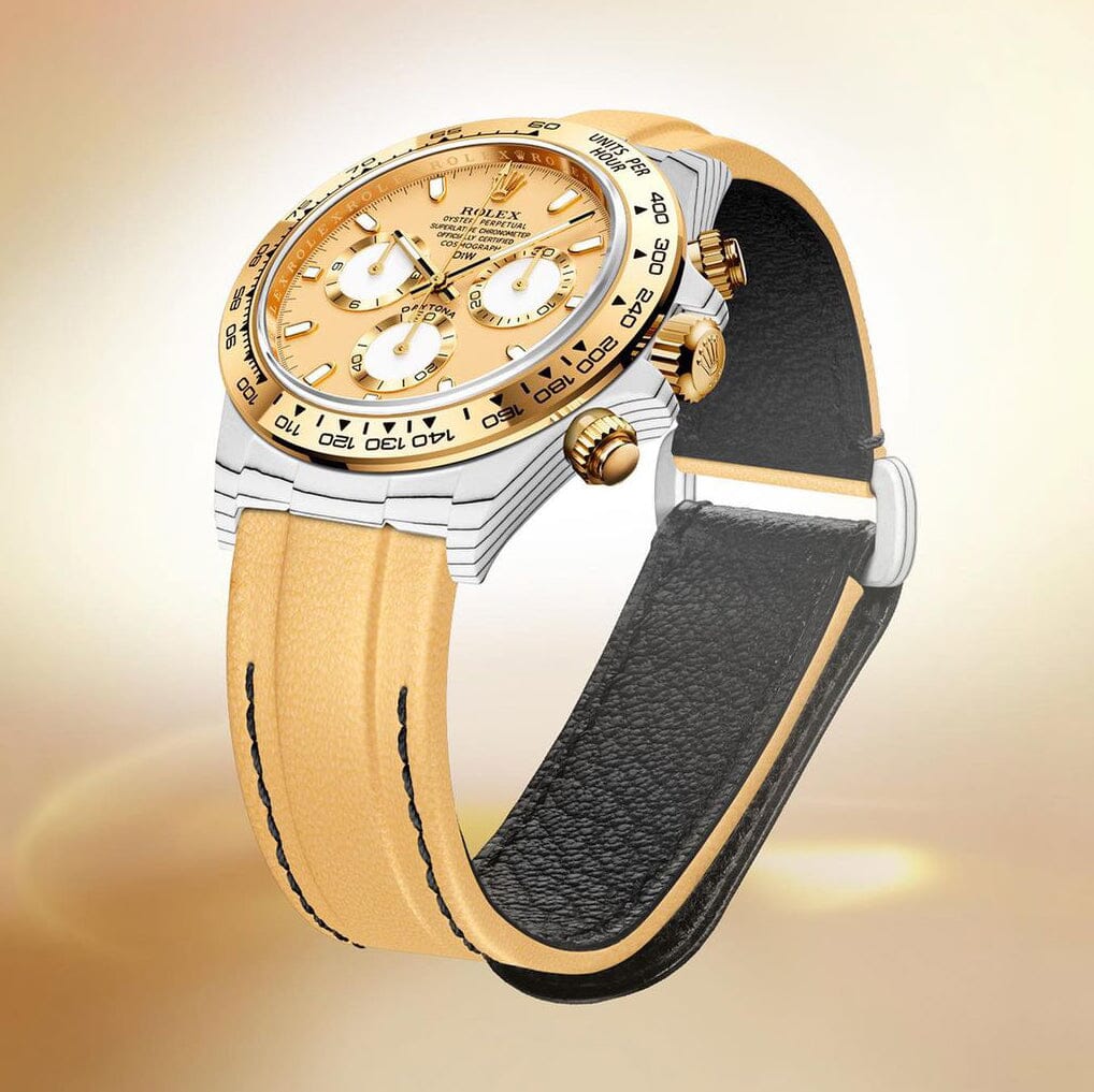 GOLDEN ESSENCE Rolex DiW Daytona CarboQuartz 最帅的劳力士DiW 香槟金迪通拿 | WORLDTIMER