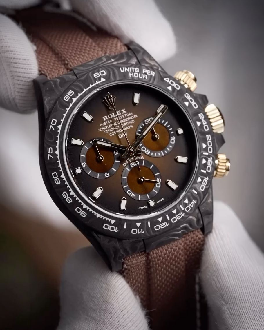 Gradient Dial Rolex Carbon Daytona【DiW】渐变色表盘 劳力士DiW 碳纤维迪通拿 | WORLDTIMER