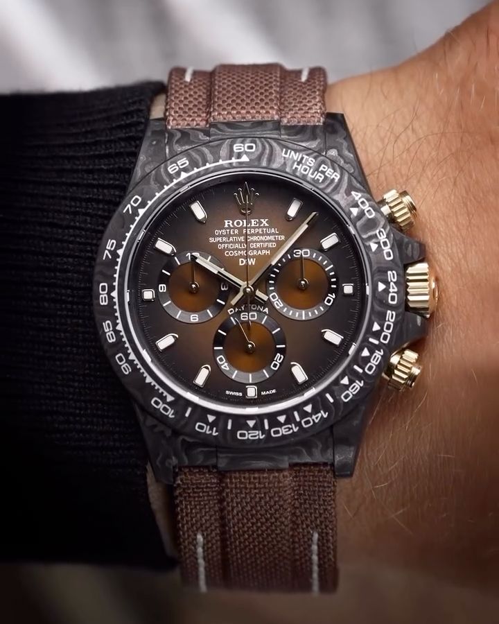 Gradient Dial Rolex Carbon Daytona【DiW】渐变色表盘 劳力士DiW 碳纤维迪通拿 | WORLDTIMER
