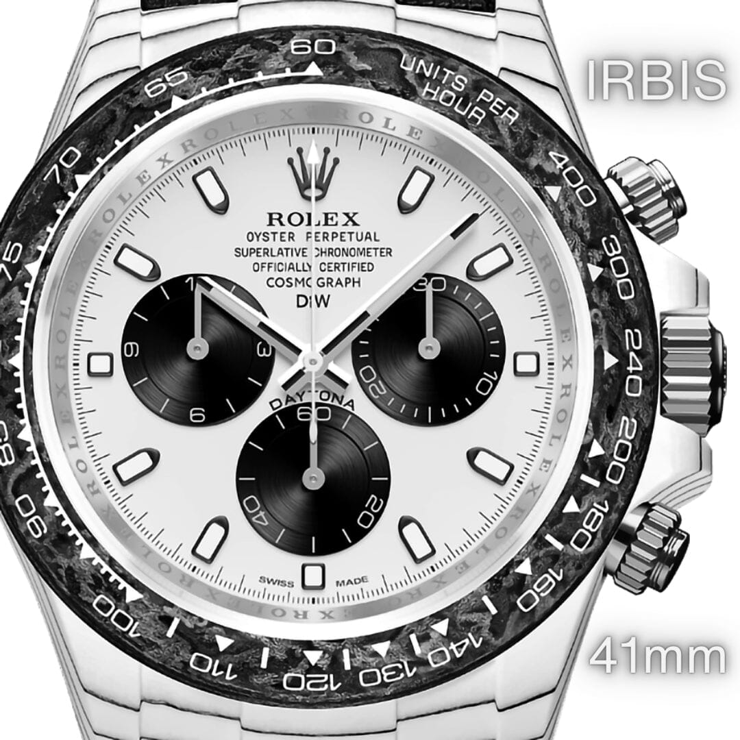 IRBIS 41mm Rolex DiW Daytona CarboQuartz 劳力士DiW 石英纤维迪通拿 | WORLDTIMER