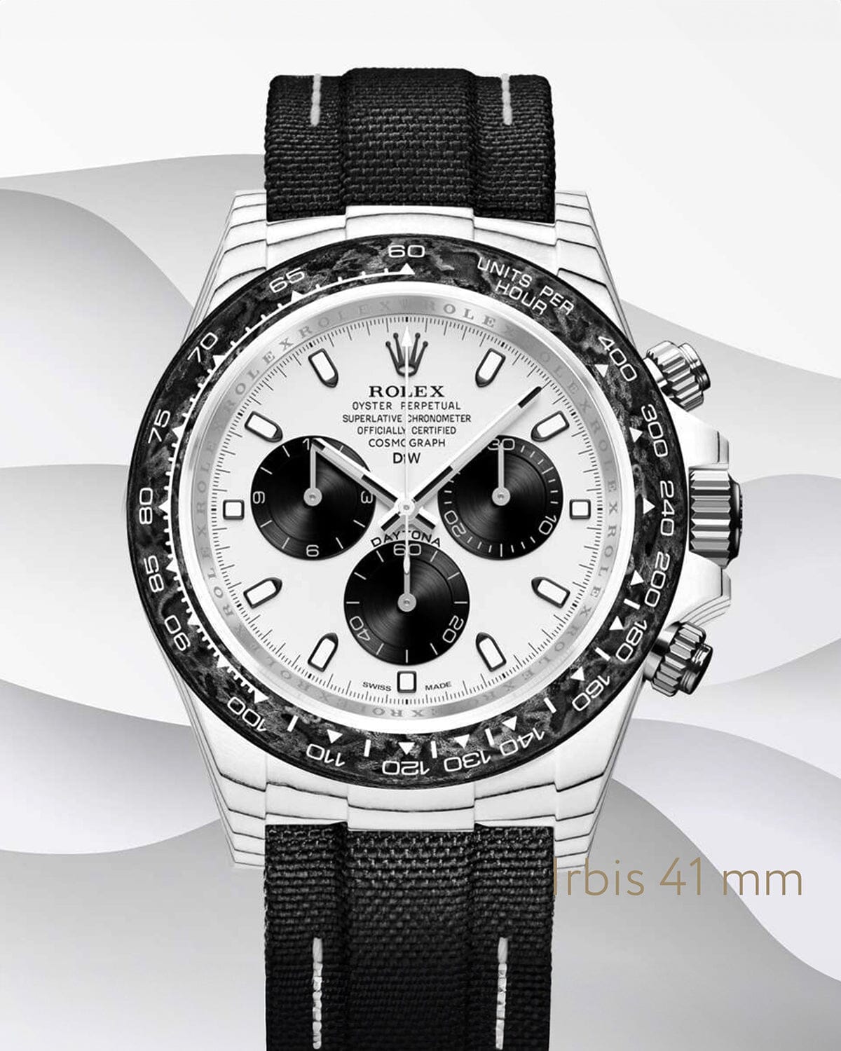 IRBIS 41mm Rolex DiW Daytona CarboQuartz 劳力士DiW 石英纤维迪通拿 | WORLDTIMER