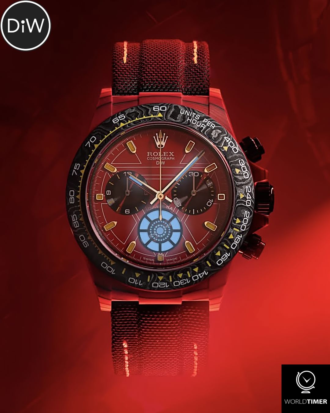 IRON MAN Rolex DiW Daytona CarboQuartz (Retail: €62 990)