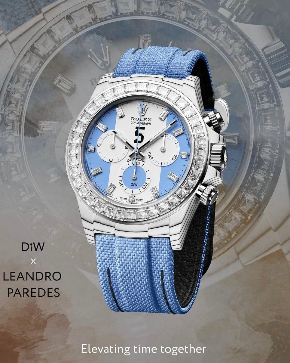 Rolex DiW Daytona LEANDRO PAREDES Baguette Bezel 劳力士 钻石表圈迪通拿 | WORLDTIMER