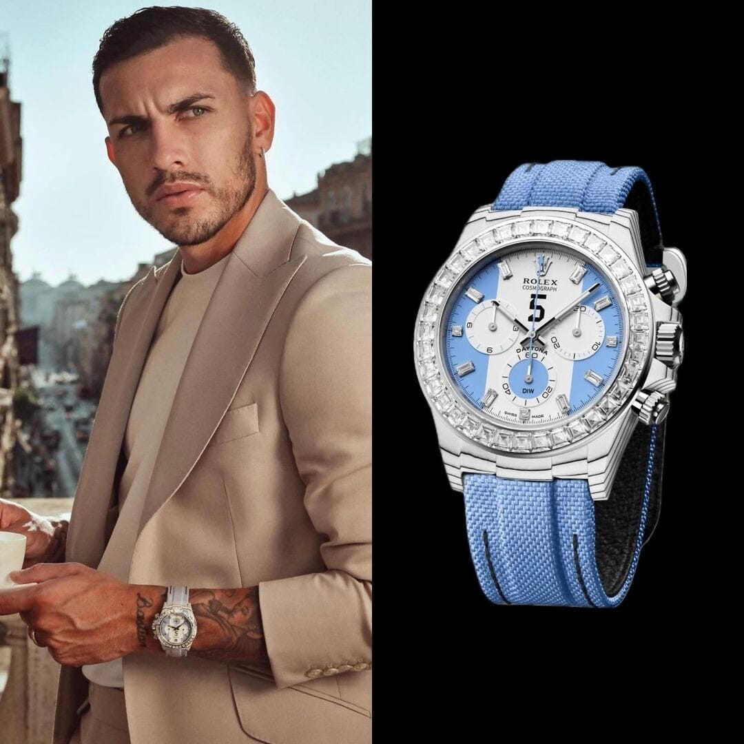 LEANDRO PAREDES Rolex DiW Daytona Baguette Bezel 劳力士钻石表圈 迪通拿 | WORLDTIMER