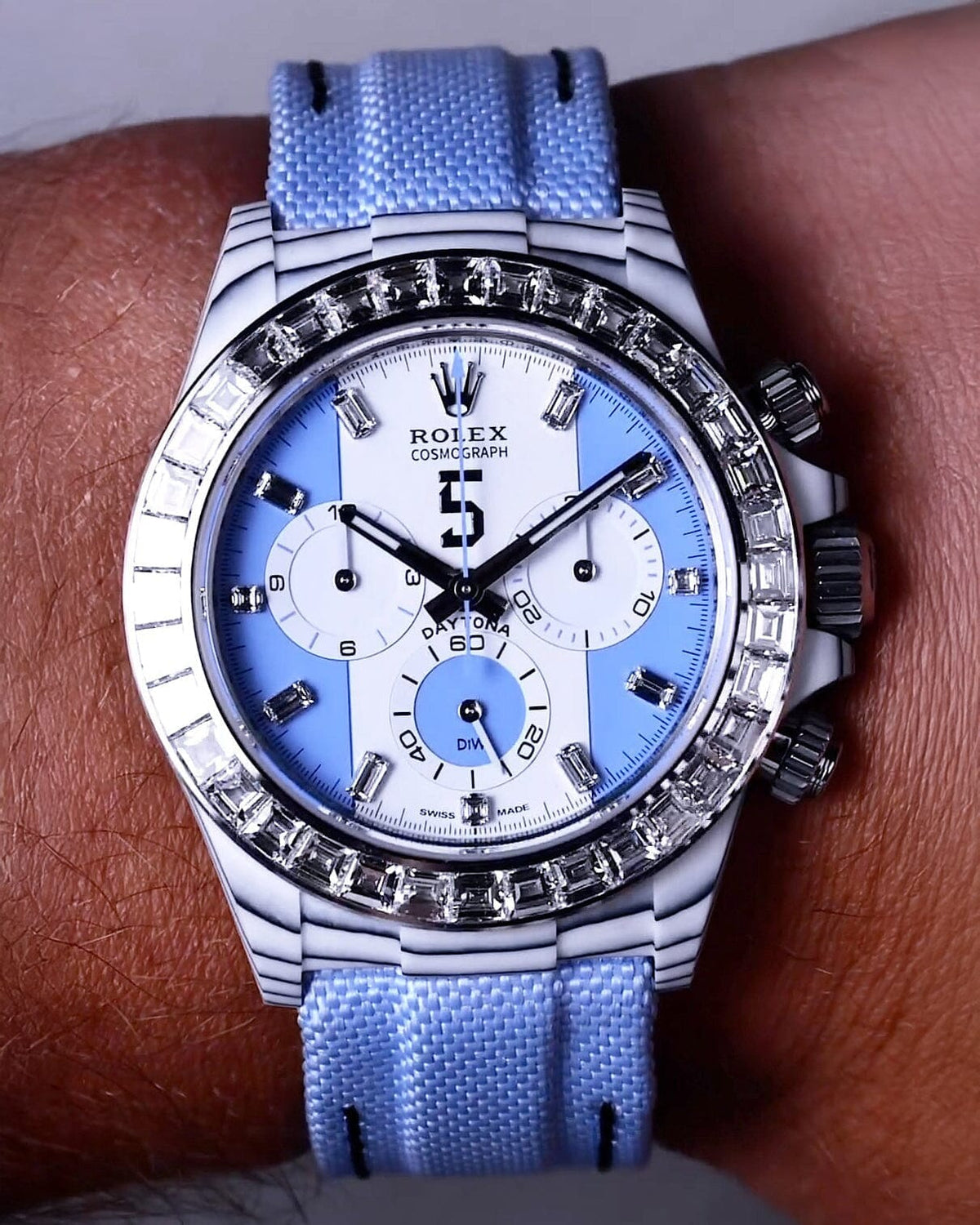 Rolex DiW Daytona LEANDRO PAREDES Baguette Bezel 劳力士 钻石表圈迪通拿 | WORLDTIMER