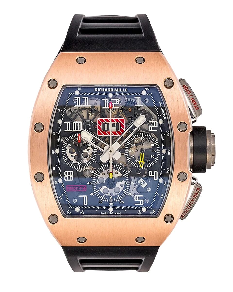 **LIKE NEW** Richard Mille RM 011 Rose Gold Felipe Massa | WORLDTIMER