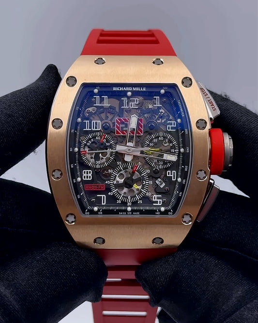 **LIKE NEW** Richard Mille RM 011 Rose Gold Felipe Massa | WORLDTIMER