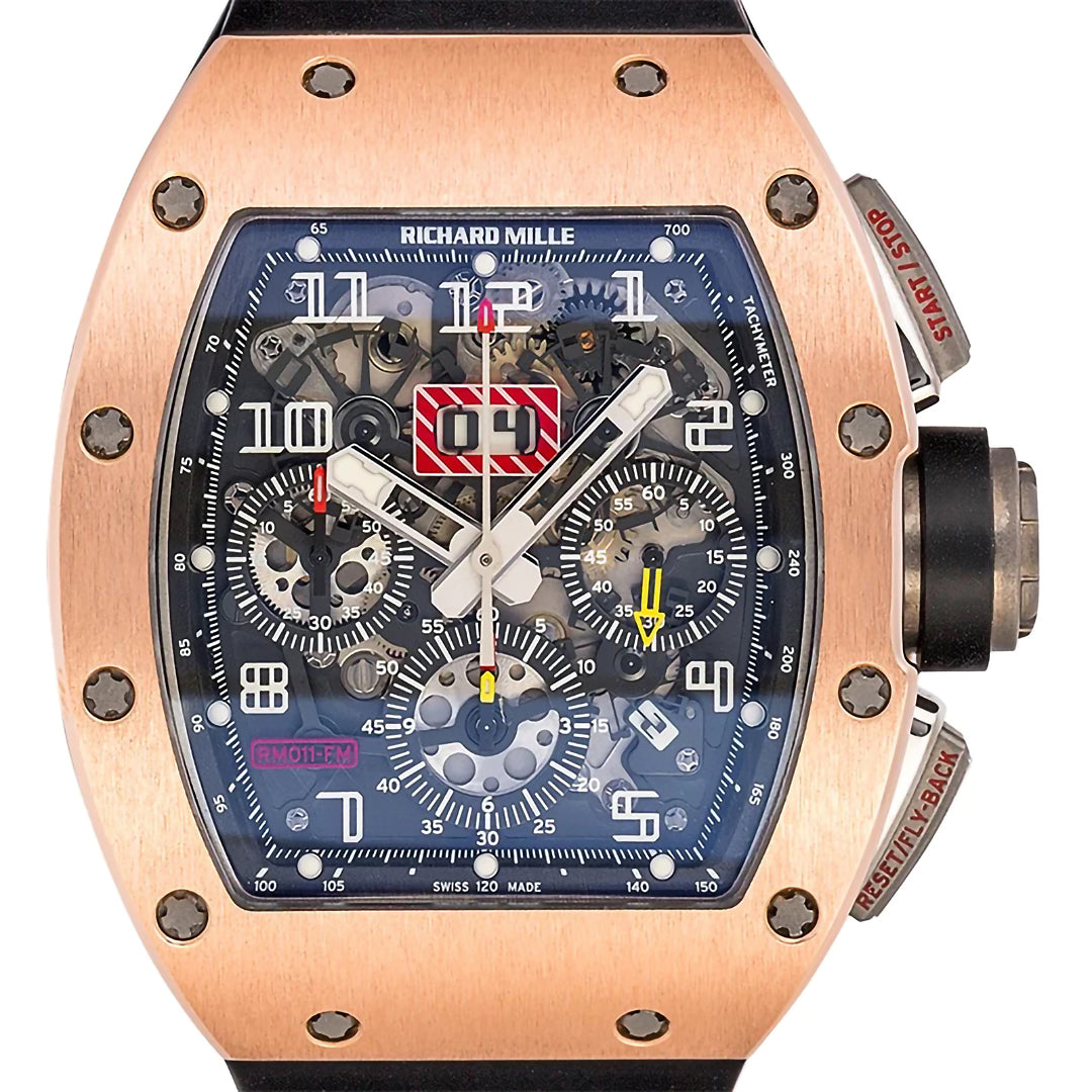**LIKE NEW** Richard Mille RM 011 Rose Gold Felipe Massa | WORLDTIMER
