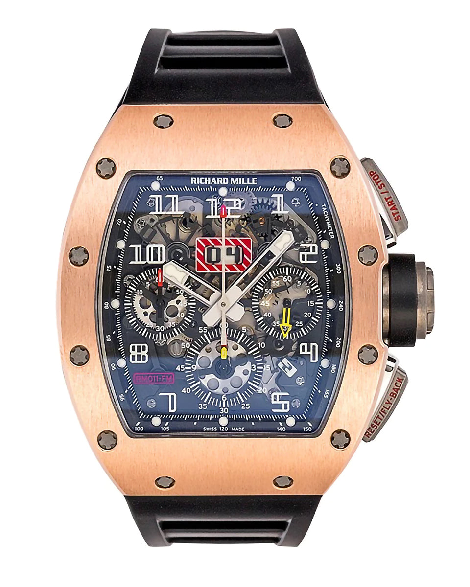 **LIKE NEW** Richard Mille RM 011 Rose Gold Felipe Massa | WORLDTIMER