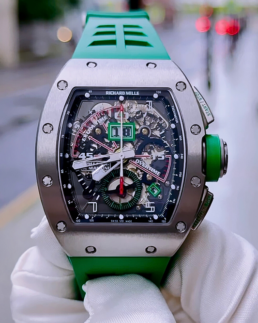 **LIKE NEW** Richard Mille RM 11-01 Roberto Mancini Automatic Flyback Chronograph 理查米尔RM1101 | WORLDTIMER