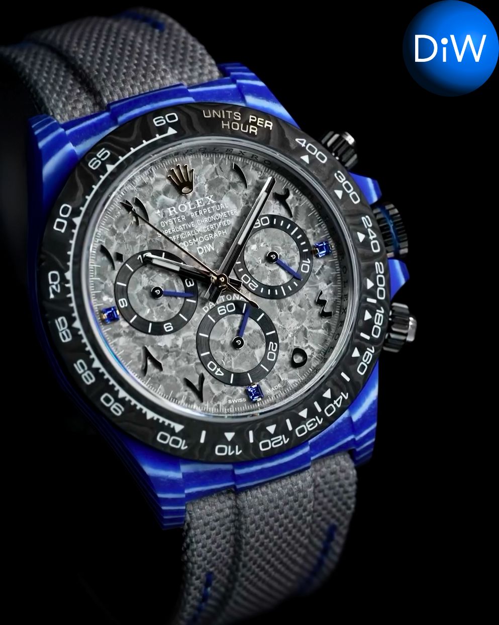 UNIQUE DiW Rolex Liquid Titanium Dial Daytona 独一无二 劳力士DiW 液态钛表盘迪通拿 | WORLDTIMER