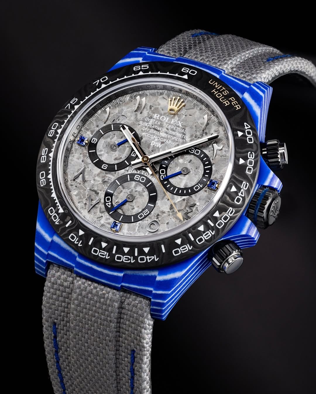 UNIQUE CarboQuartz DiW Rolex Liquid Titanium Dial Daytona 独一无二 劳力士DiW 液态钛表盘迪通拿 | WORLDTIMER