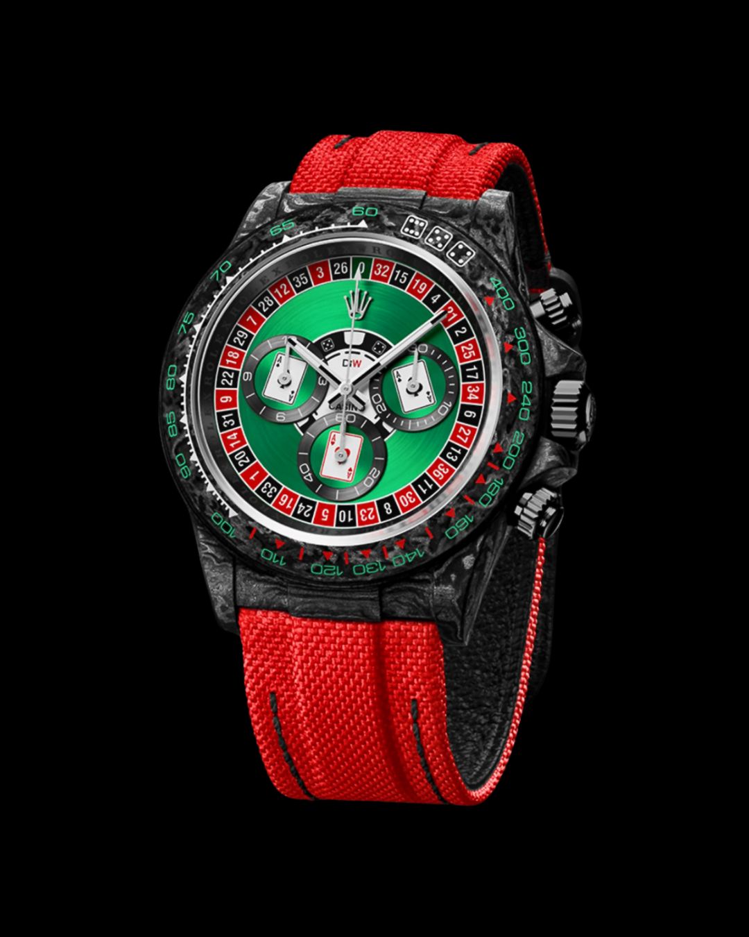 LUCKY PLAYER (CASINO) 41mm Rolex DiW Daytona (Retail: €58 990)