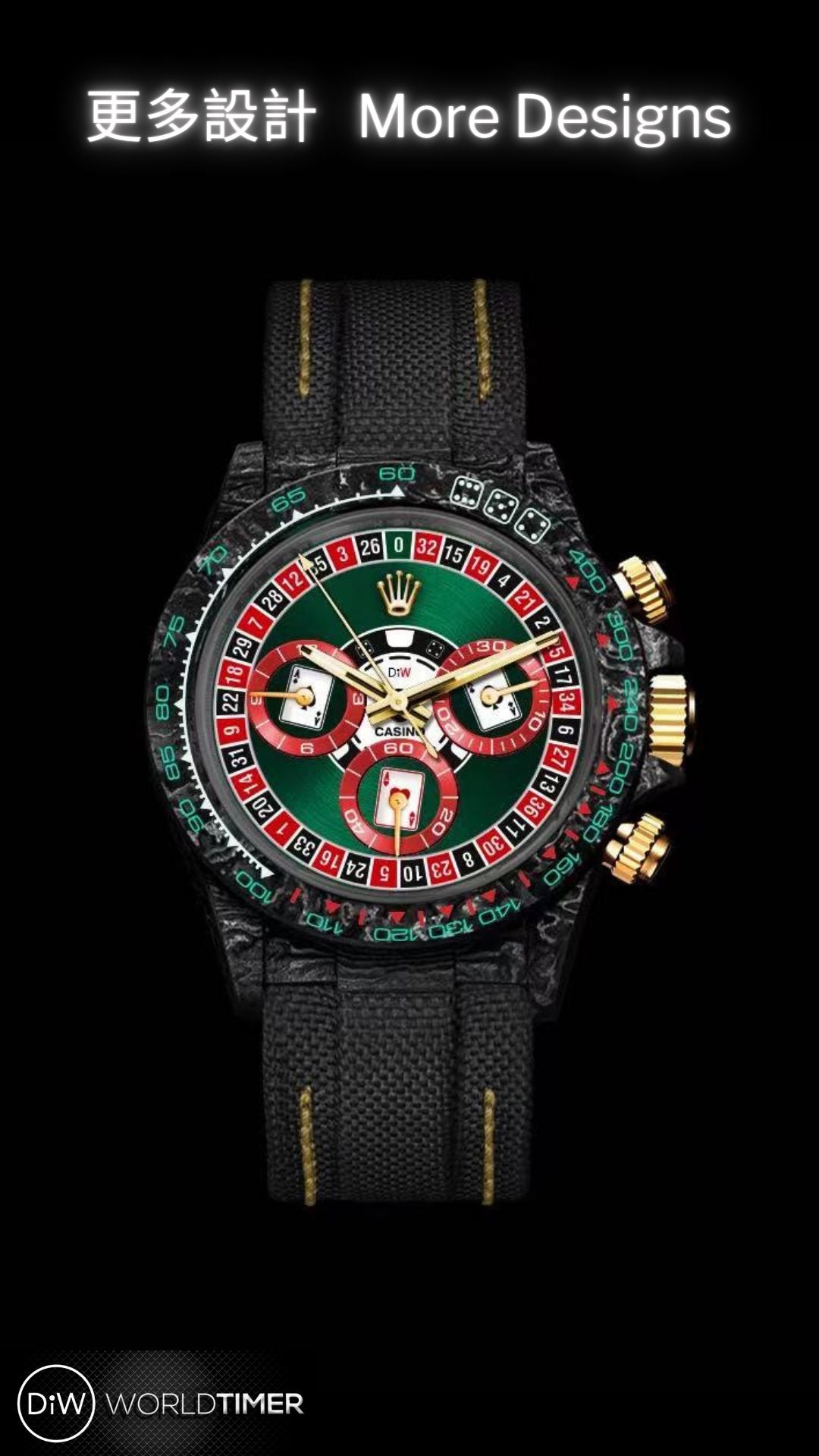 LUCKY PLAYER (CASINO) 41mm Rolex DiW Daytona (Retail: €58 990)