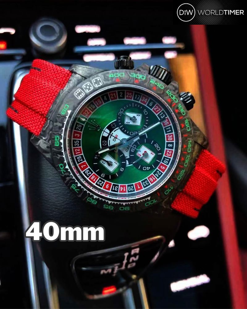 LUCKY PLAYER (CASINO) 41mm Rolex DiW Daytona (Retail: €58 990)