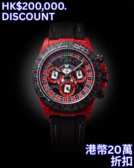 Save HK$200,000 | LUCKY PLAYER 3 Rolex Daytona CarboQuartz | IN STOCK Now 立省港币20万 | LUCKY PLAYER 3 劳力士迪通拿 | 现货发售，无需再等 | WORLDTIMER