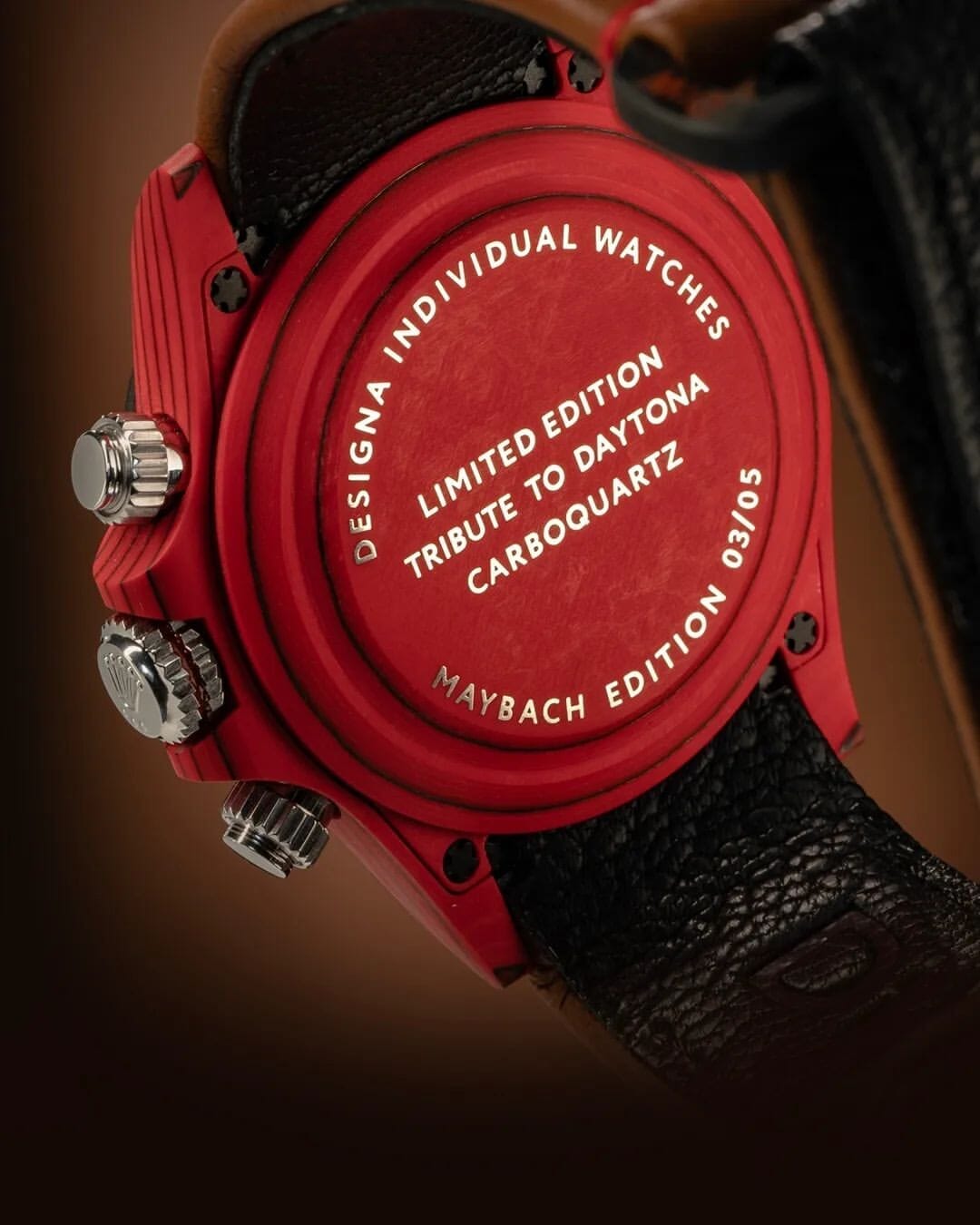 Mercedes BENZ Maybach INSPIRED Rolex DiWDaytona CarboQuartz 梅賽德斯-邁巴赫 靈感 勞力士DiW 地通拿 | WORLDTIMER