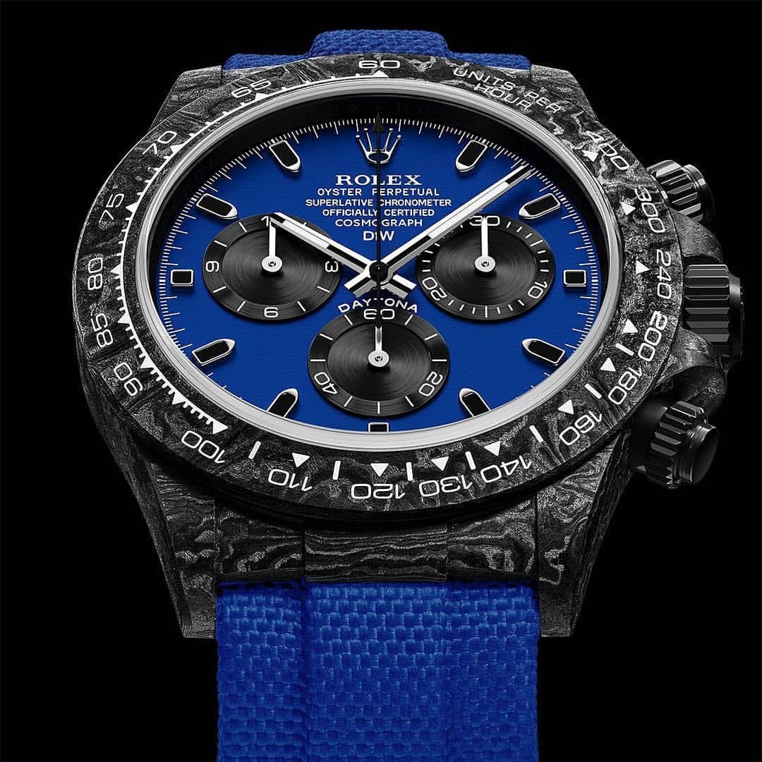 MIAMI BLUE Rolex DiW Daytona 劳力士DiW 碳纤维迪通拿 | WORLDTIMER