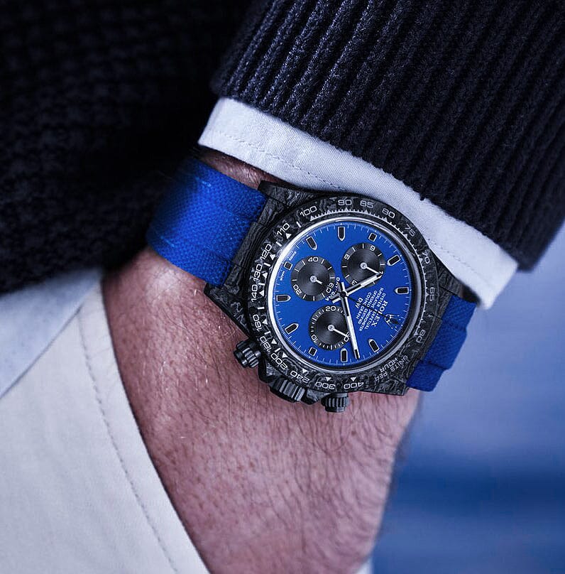 MIAMI BLUE Rolex DiW Daytona 劳力士DiW 碳纤维迪通拿 | WORLDTIMER