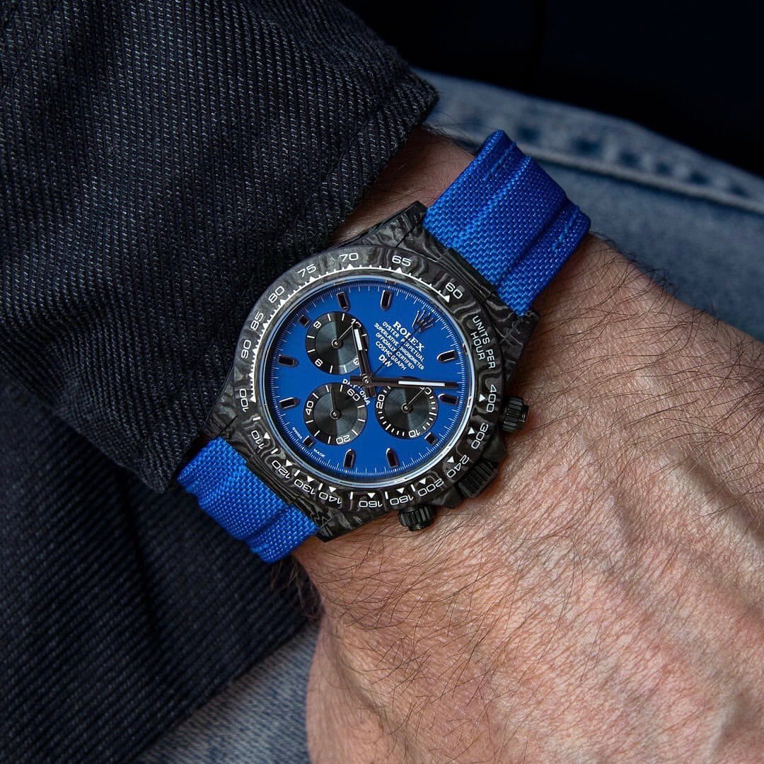 MIAMI BLUE Rolex DiW Daytona 劳力士DiW 碳纤维迪通拿 | WORLDTIMER