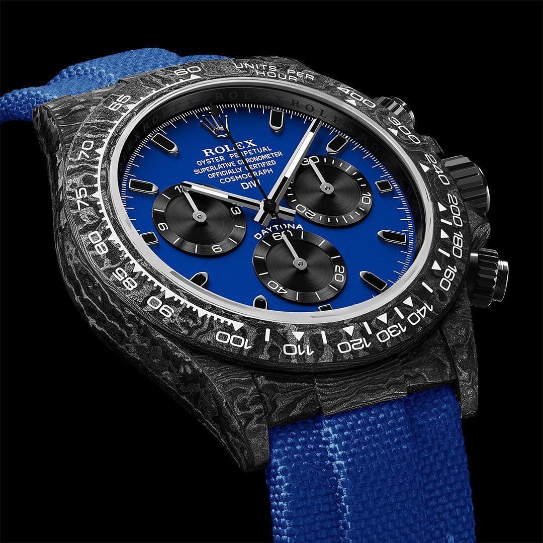 MIAMI BLUE Rolex DiW Daytona 劳力士DiW 碳纤维迪通拿 | WORLDTIMER